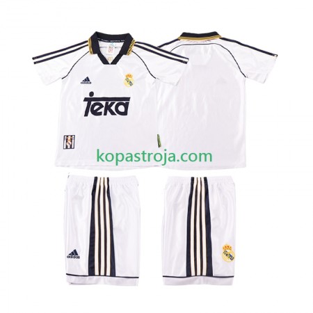 Billiga Fotbollströjor Real Madrid 2000 Retro Barn Hemma tröja 1998 Kortärmad